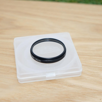 Leica Genuine E39 UVa Lens Filter 13131 Black W/ Box & Case Japan [Mint] #1285