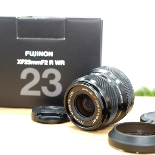 FUJIFILM XF 23mm F2 R WR Black X Mount Fuji Fujinon W/ Box Japan [Mint] #1295