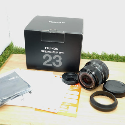 FUJIFILM XF 23mm F2 R WR Black X Mount Fuji Fujinon W/ Box Japan [Mint] #1295