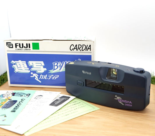 Fujifilm Rensha Cardia Byu-N 8 35mm Film Camera W/ Box Japan [Mint -] #1105C