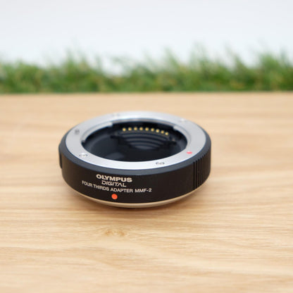 Olympus MMF-2 Four Thirds Mount Micro Adapter 4/3 Body Black Japan [Mint] #1296