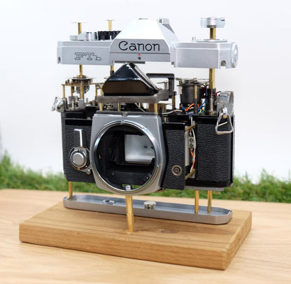 Canon FTb QL 35mm Film Sliver Artistic Brass Skeleton Japan [Pre Order] #1298A