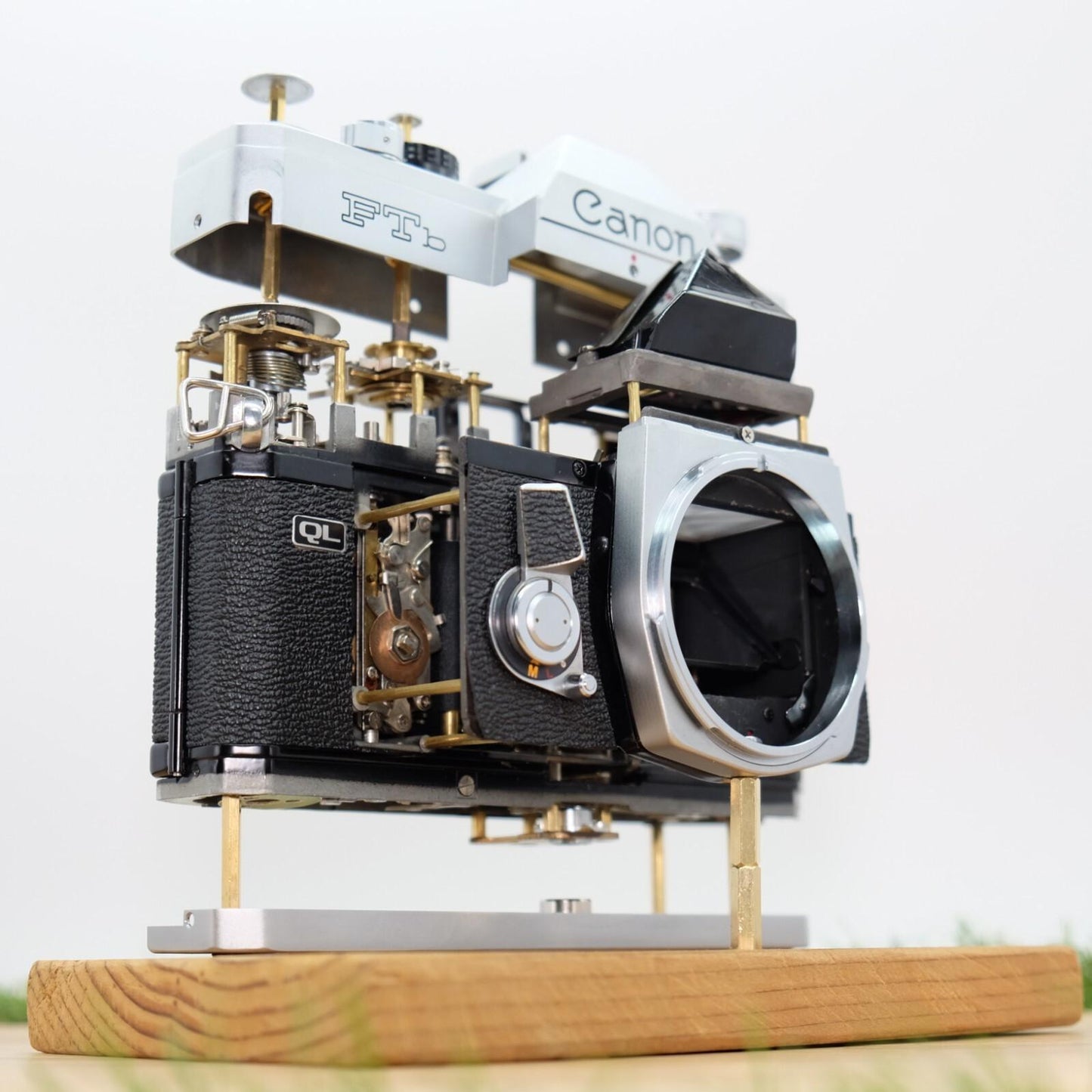 Canon FTb QL 35mm Film Sliver Artistic Brass Skeleton Japan [Pre Order] #1298A