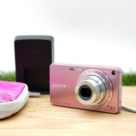 SONY Cyber Shot DSC-W350 Pink 4x Optical Zoom Digital Japan [Near Mint] #1310