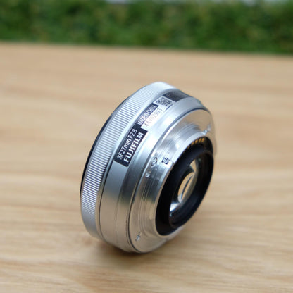 FUJIFILM Fujinon XF 27mm F2.8 Lens Silver For X Mount Japan [Near Mint] #1308