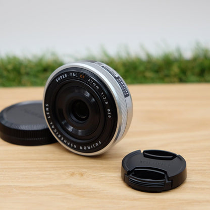 FUJIFILM Fujinon XF 27mm F2.8 Lens Silver For X Mount Japan [Near Mint] #1308