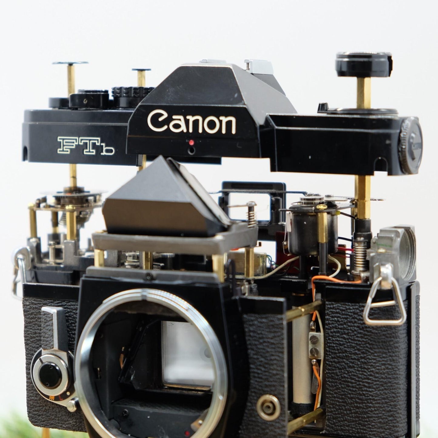 Canon FTb QL 35mm Film Black Artistic Brass Skeleton Mod Handmade in Japan #1311