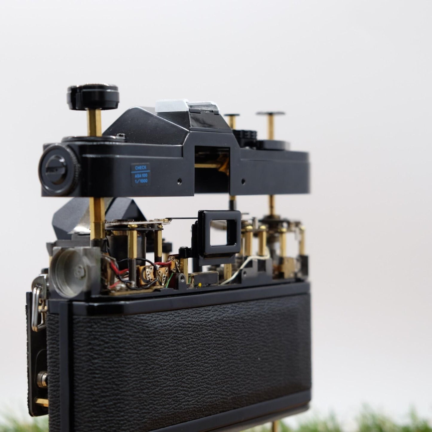 Canon FTb QL 35mm Film Black Artistic Brass Skeleton Mod Handmade in Japan #1311