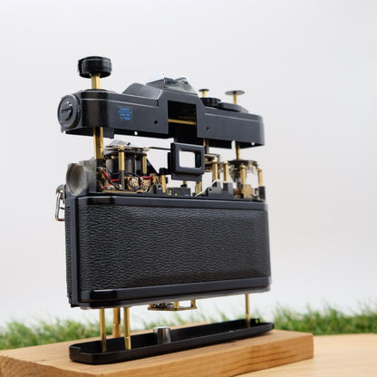 Canon FTb QL 35mm Film Black Artistic Brass Skeleton Mod Handmade in Japan #1311