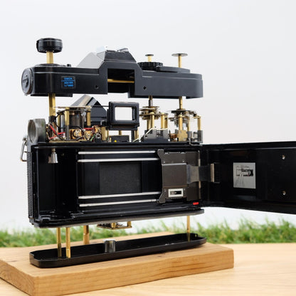 Canon FTb QL 35mm Film Black Artistic Brass Skeleton Mod Handmade in Japan #1311