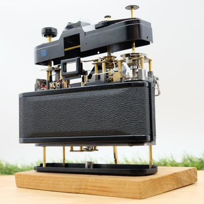 Canon FTb QL 35mm Film Black Artistic Brass Skeleton Mod Handmade in Japan #1311