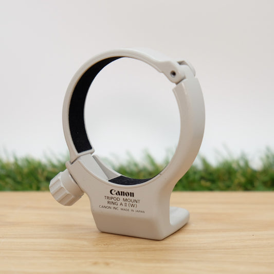 Canon Tripod Mount Ring A II (W) White EF40056L 20040LIS Japan [N Mint-] #1180D