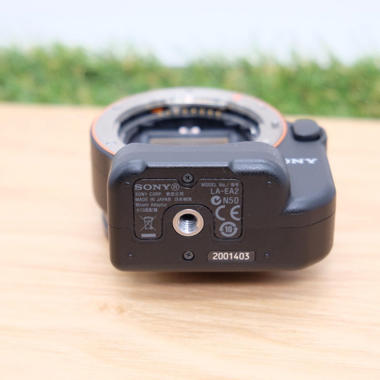 Sony LA-EA2 A-mount to E-mount FE Lens Adapter Black W/ Cap Japan [Mint] #1229B