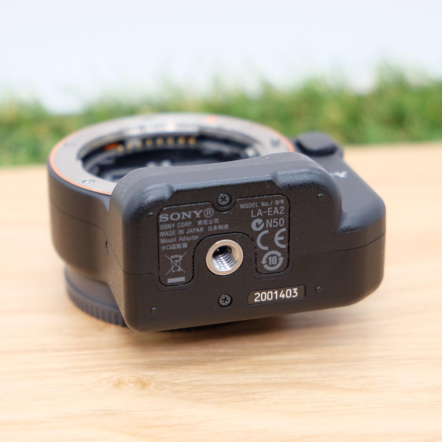 Sony LA-EA2 A-mount to E-mount FE Lens Adapter Black W/ Cap Japan [Mint] #1229B