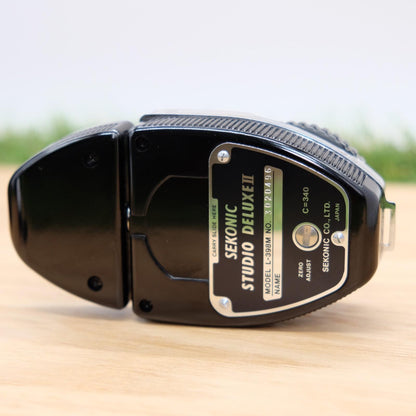 SEKONIC L-398M Studio Deluxe II Exposure Light Black W/ Box Japan [Mint] #1314