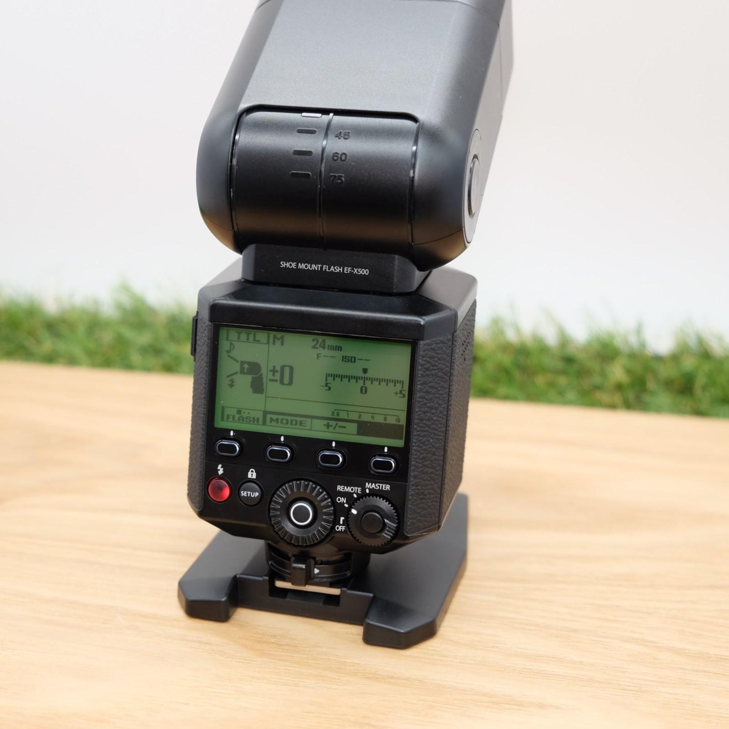 FUJIFILM EF-X500 Flash Clip on Shoe Black W/ Box From Japan [Near Mint] #1325