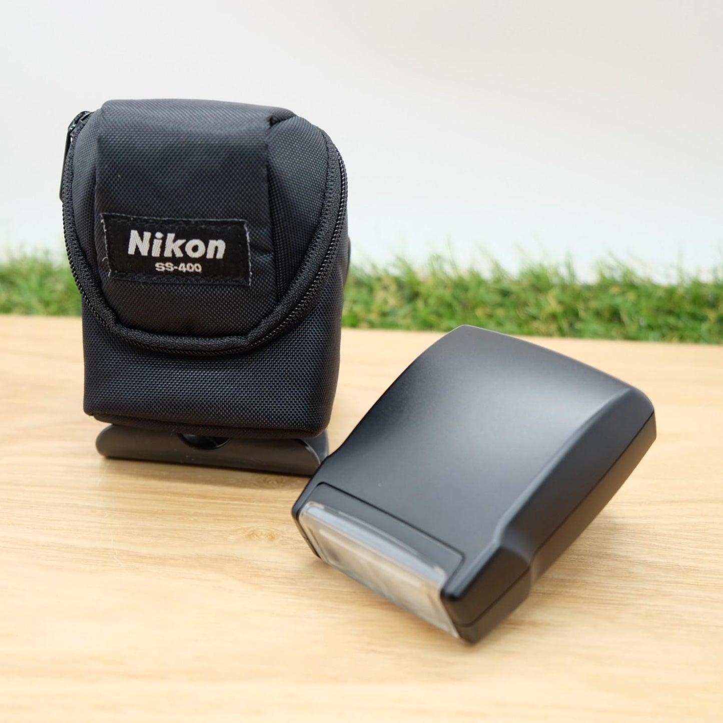 Nikon Speedlight SB-400 Shoe Mount Flash Tested W/Case Black Japan [Mint] #1220A