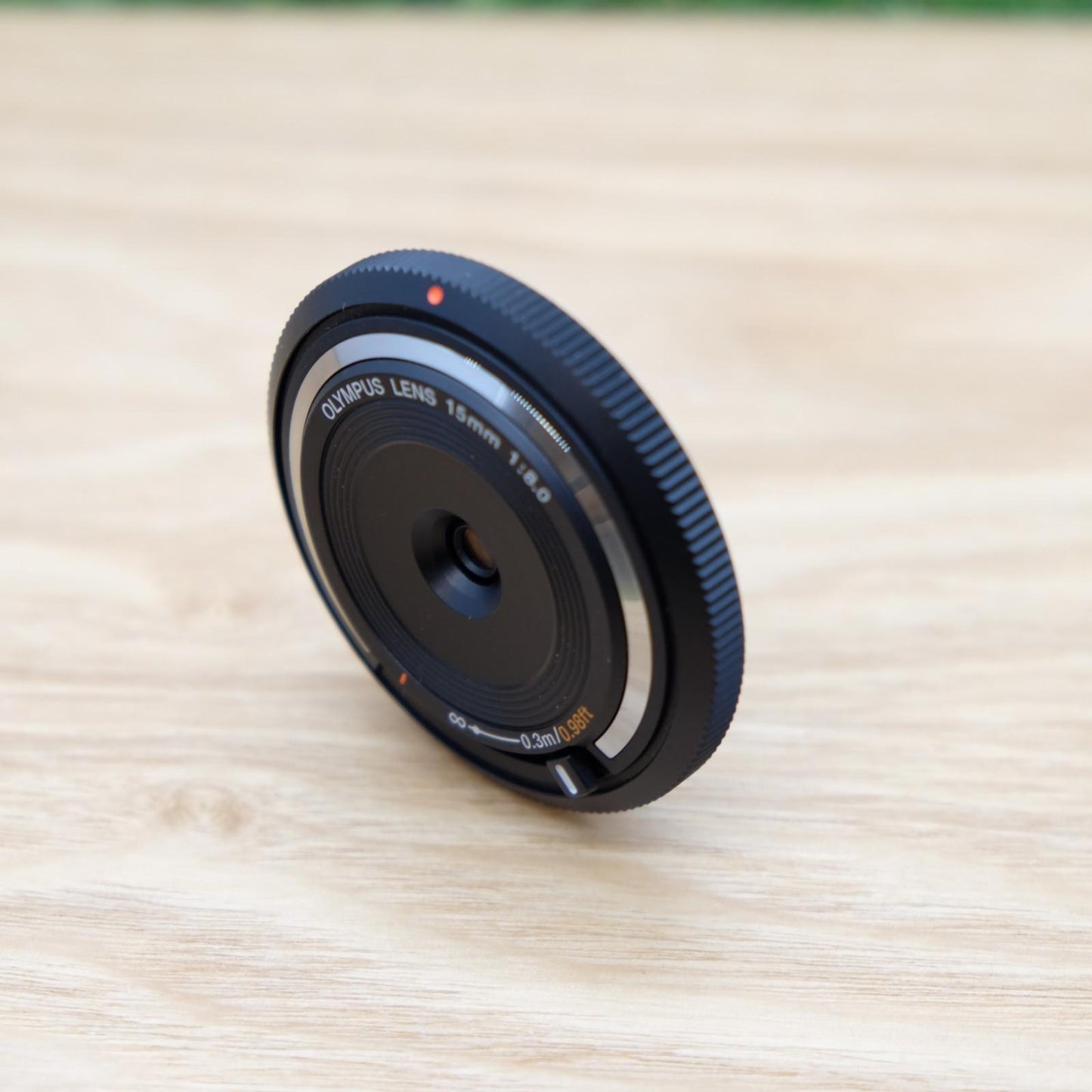 Olympus 15mm f8 Lens BCL-1580 Black for PEN Camera W/ Cap Japan [N Mint] #1041C