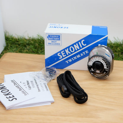 SEKONIC L-208 Twin Mate Analog Light Meter Black W/ Box Japan [Mint] #1138C