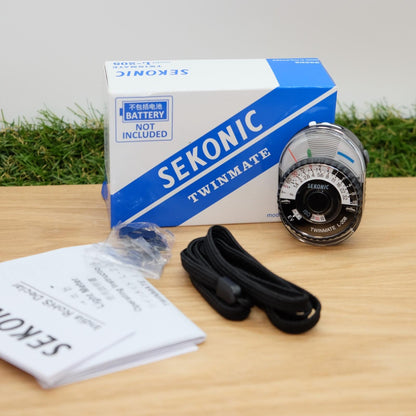 SEKONIC L-208 Twin Mate Analog Light Meter Black W/ Box Japan [Mint] #1138C