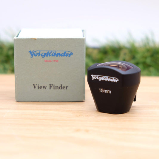 Voigtlander 15mm View Finder Viewfinder For Rangefinde W/ Box Japan [Mint] #1333