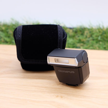 Olympus FL-LM3 Flash for E-M1 M5 M10 Mark II III Pen W/Case Japan [Mint] #1235B
