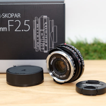 Voigtlander COLOR SKOPAR 35mm F2.5 P II VM for Leica M W/ Box Japan [Mint] #1334