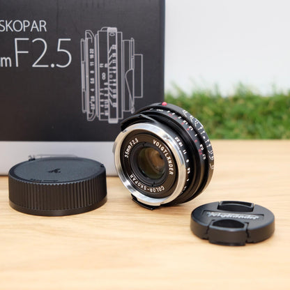 Voigtlander COLOR SKOPAR 35mm F2.5 P II VM for Leica M W/ Box Japan [Mint] #1334
