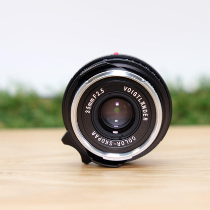 Voigtlander COLOR SKOPAR 35mm F2.5 P II VM for Leica M W/ Box Japan [Mint] #1334
